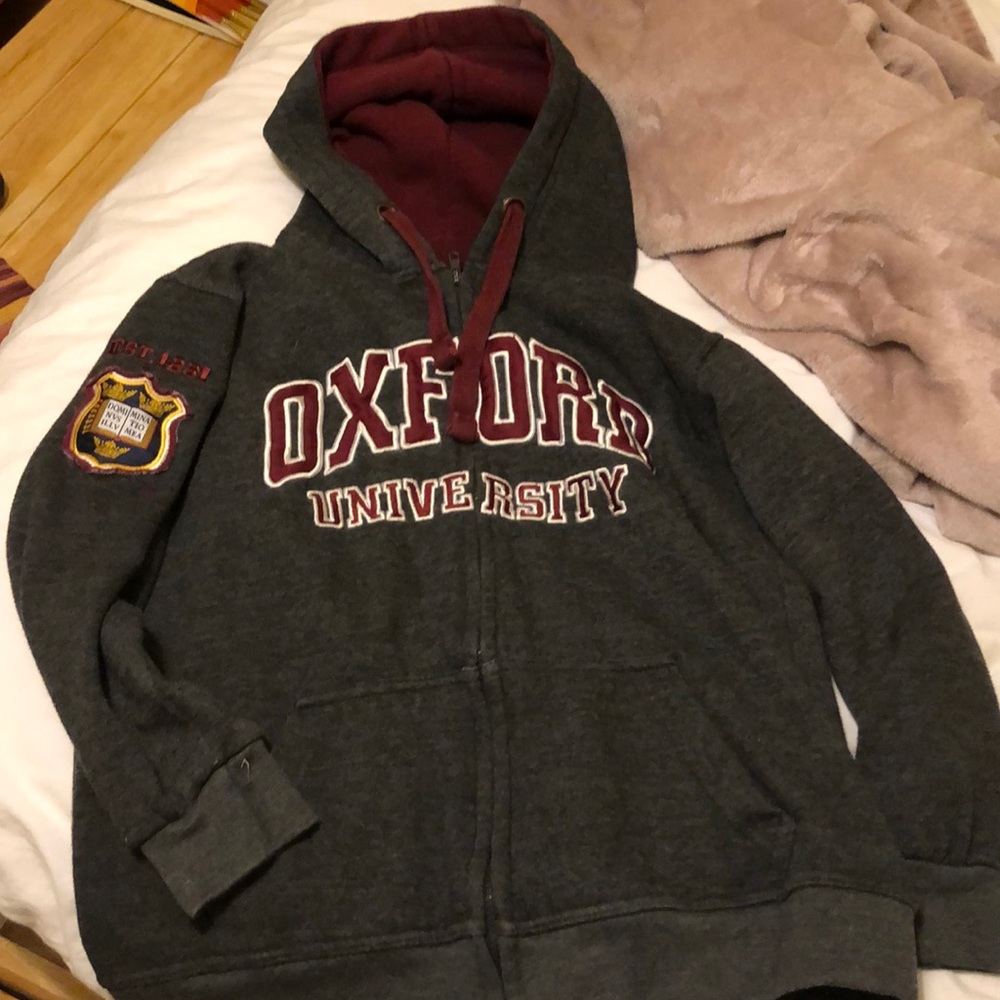 Official oxford zip up hoodie